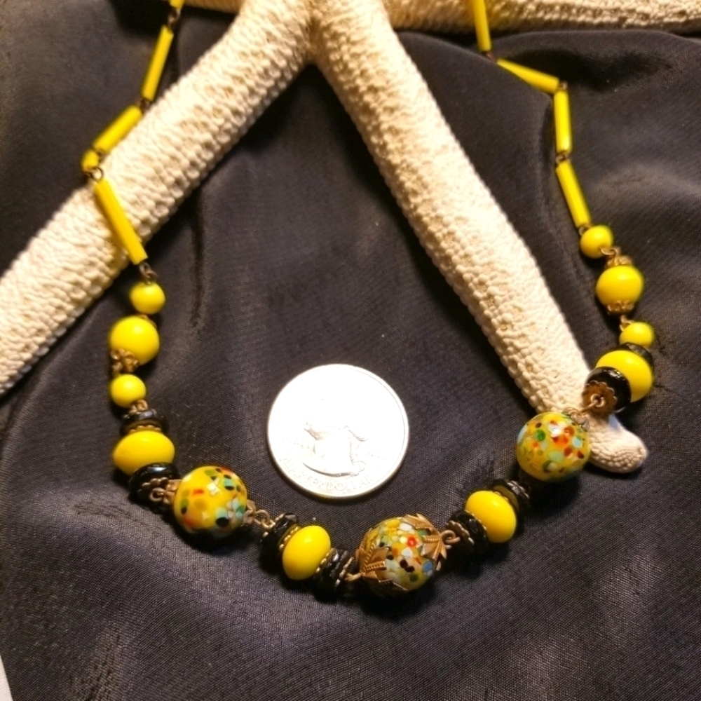 1940s Italian Venetian Murano Glass Necklace - Picture 6 of 8